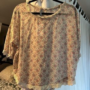 Sheer Free People blouse NWT